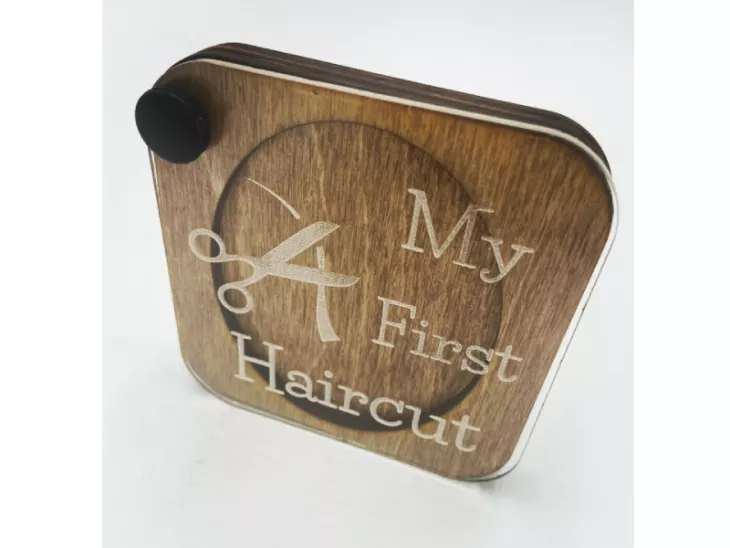 Wood and Acrylic Laser Engraved Custom Keepsake Box